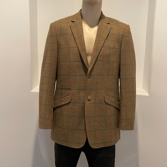 William Hunter Saville Row Vintage Men’s Blazer Sport Coat Jacket Plaid Size 42 - Picture 9 of 14
